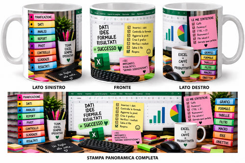 Mug Excel – Dati, idee, formule, risultati