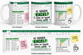 Mug bianca Excel Io senza Excel con formule e grafici