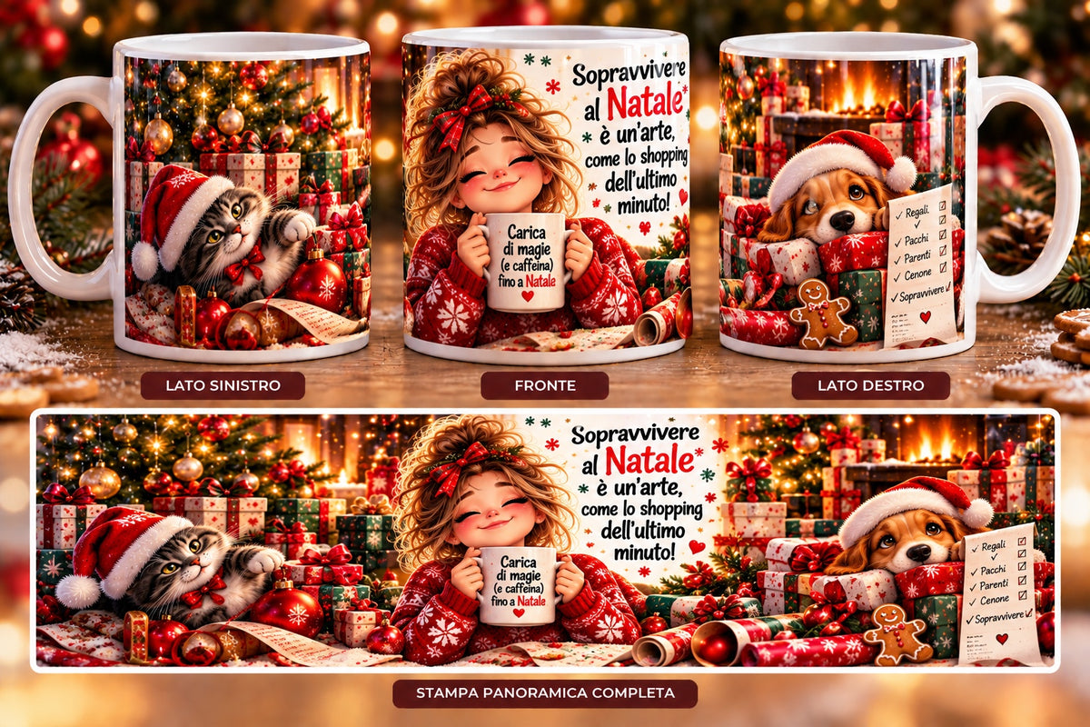 Mug Natale - Sopravvivere al Natale è un'Arte
